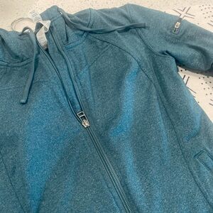 ALO Yoga Blue Zip-Up Hoodie